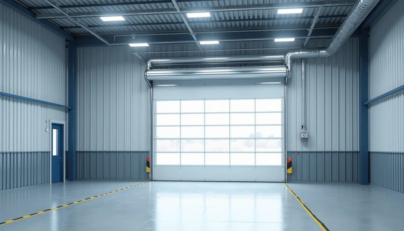 Soğuk depo girişinde endüstriyel hava perdesi sistemi ve kapı otomasyonu