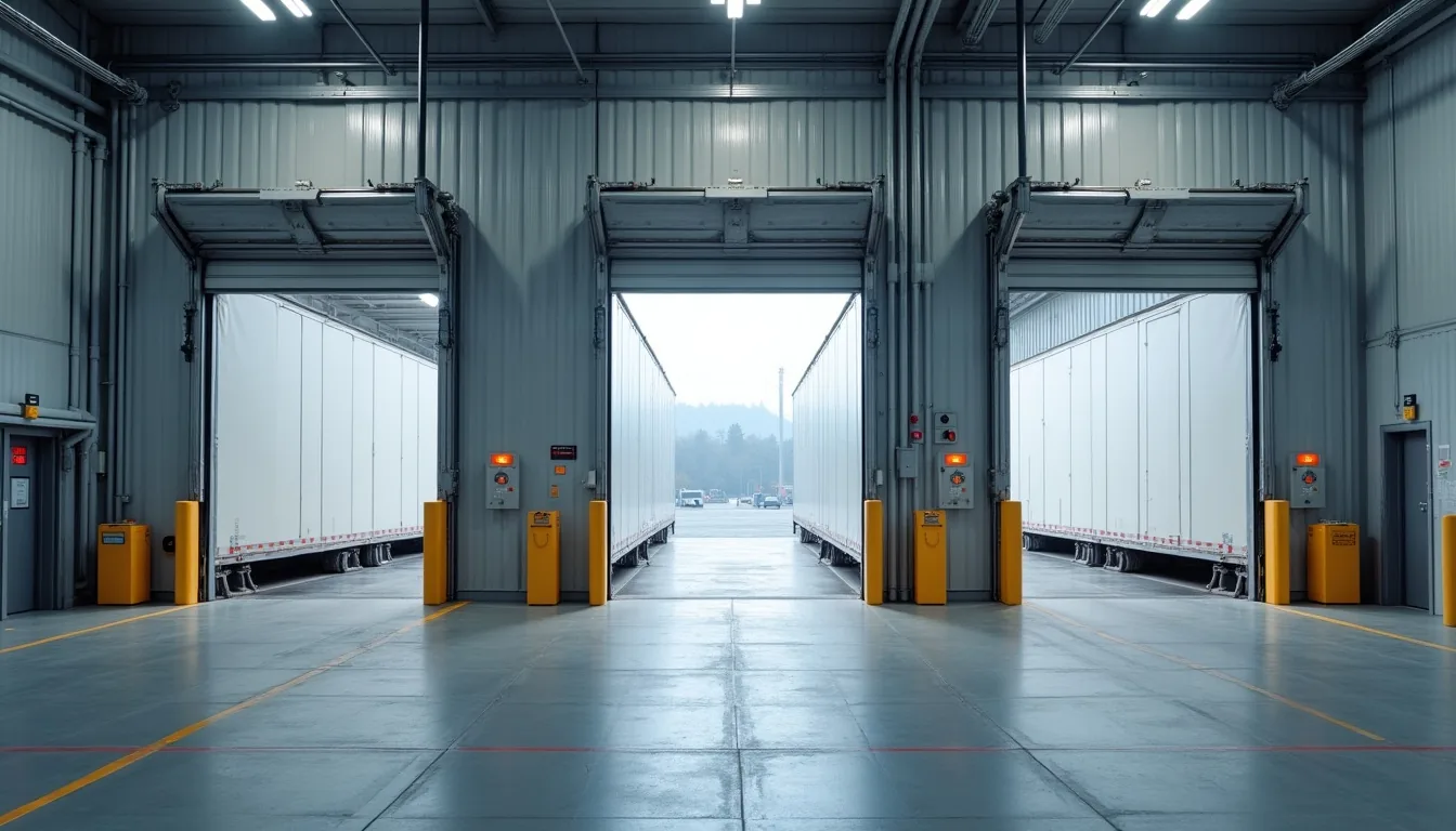 Soğuk oda girişinde hava perdesi ve kontrollü yükleme alanı