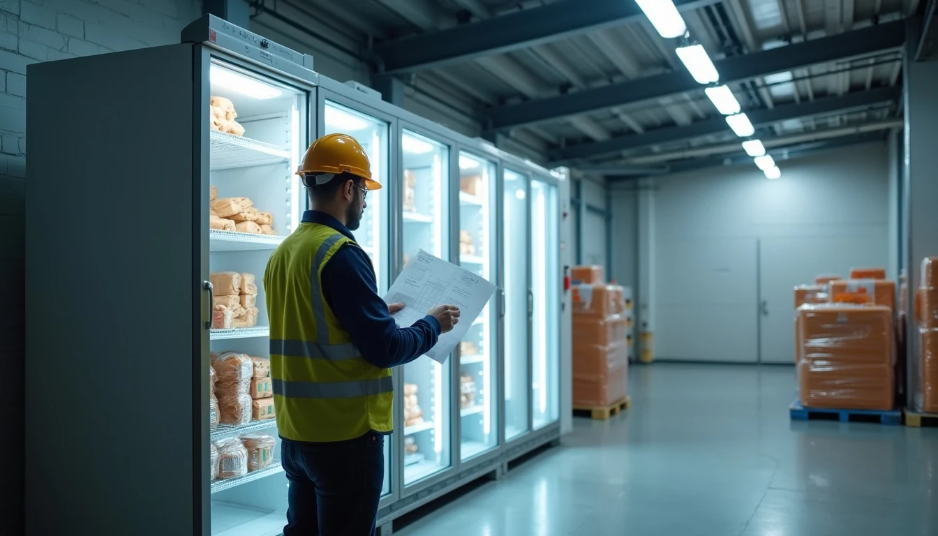 Soğutma sistemi kapasite hesabı için ürün yükü ve depo hacmi analizi yapılan profesyonel saha incelemesi